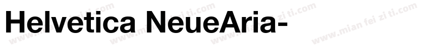 Helvetica NeueAria字体转换